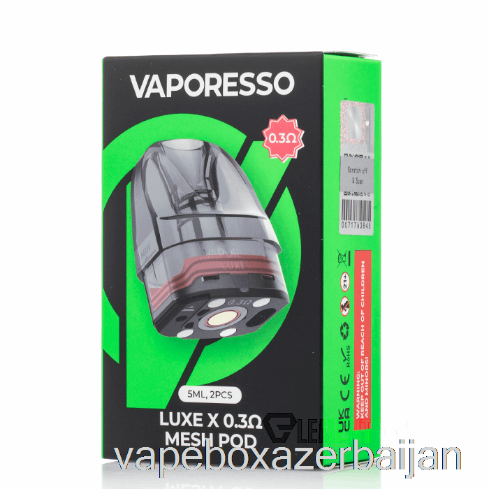 Vape Azerbaijan Vaporesso LUXE X Replacement Pods 0.3ohm LUXE X Pods